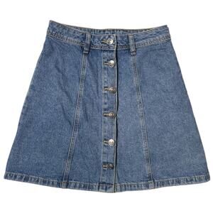 H&M Divided Mini Skirt Women's Size 0 Denim High Waist Y2K Jean